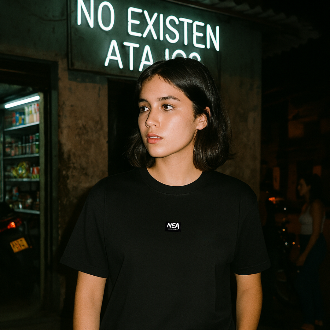 GALICA CAMISETA PARA MUJER NEGRA