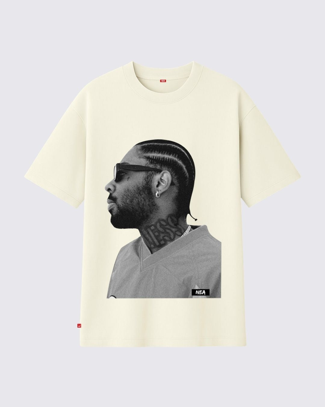 BRENT CAMISETA OVERSIZE MARFIL NEA