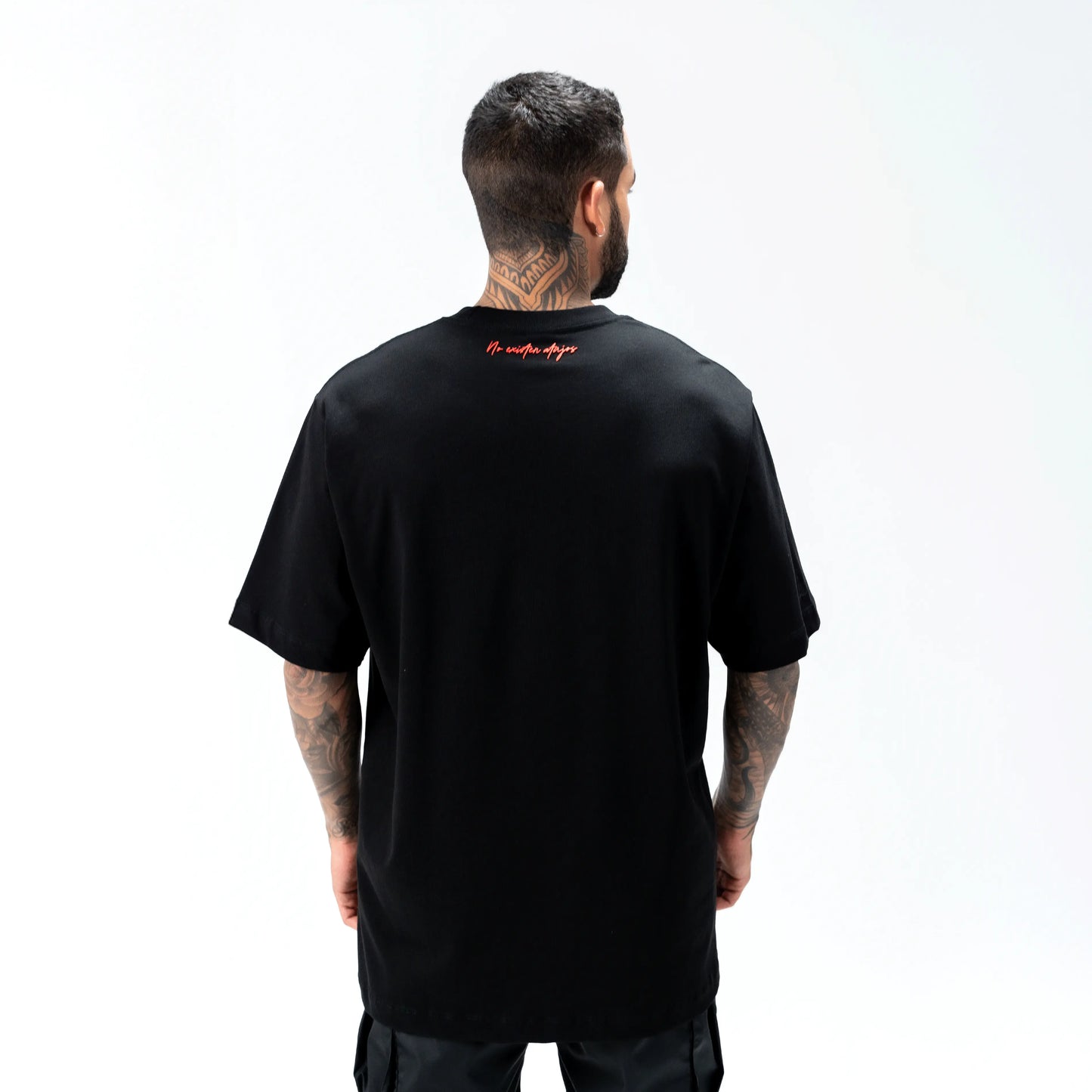 SMOKE CAMISETA OVERSIZE NEGRO NEA