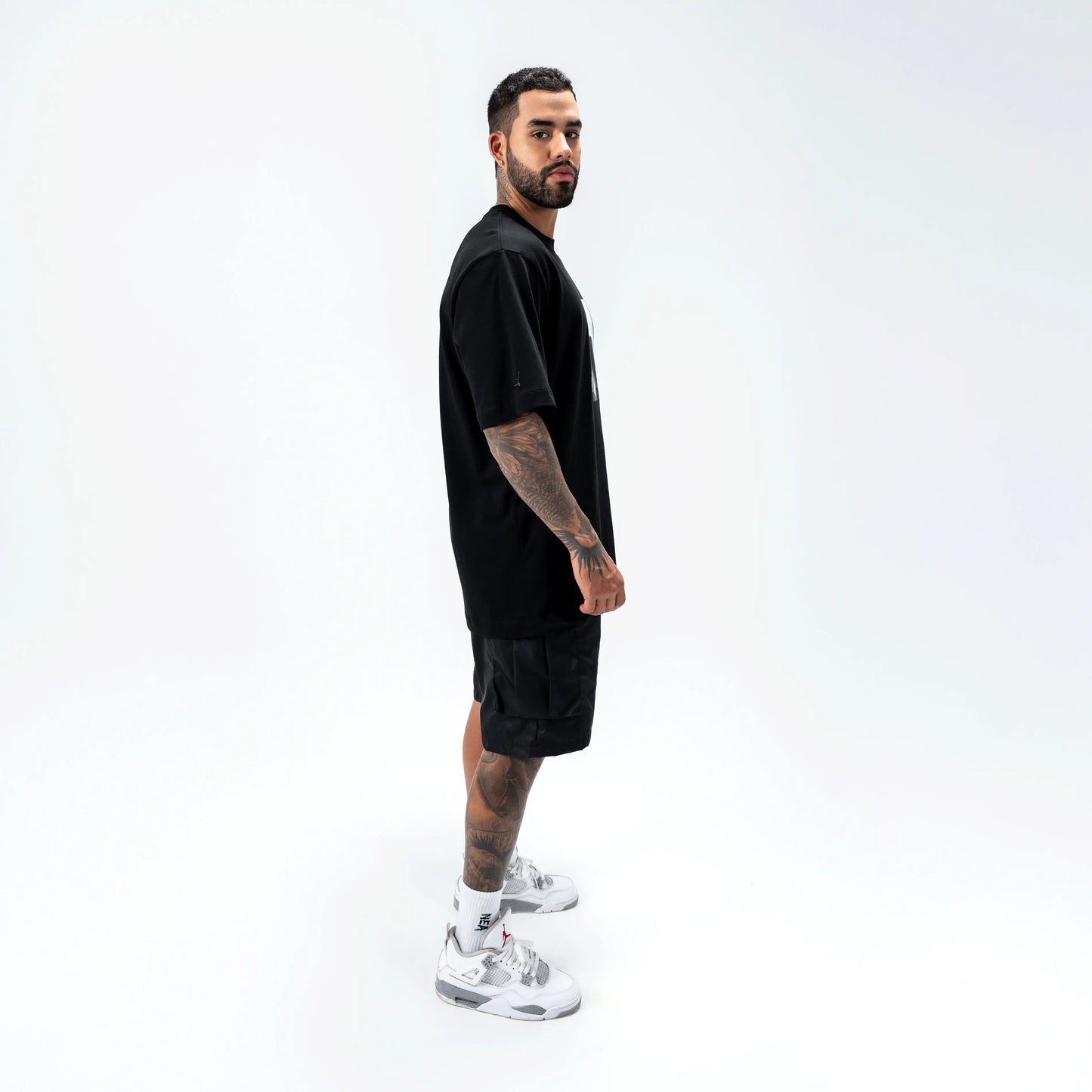 SMOKE CAMISETA OVERSIZE NEGRO NEA