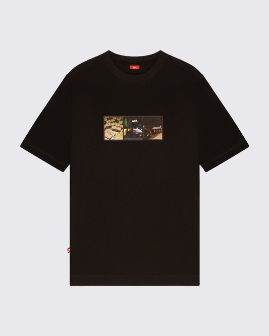 CAMISETA REGULAR HOMBRE CASH NEGRO NEA