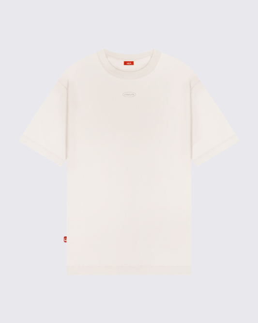 CAMISETA OVERSIZE CREW MARFIL