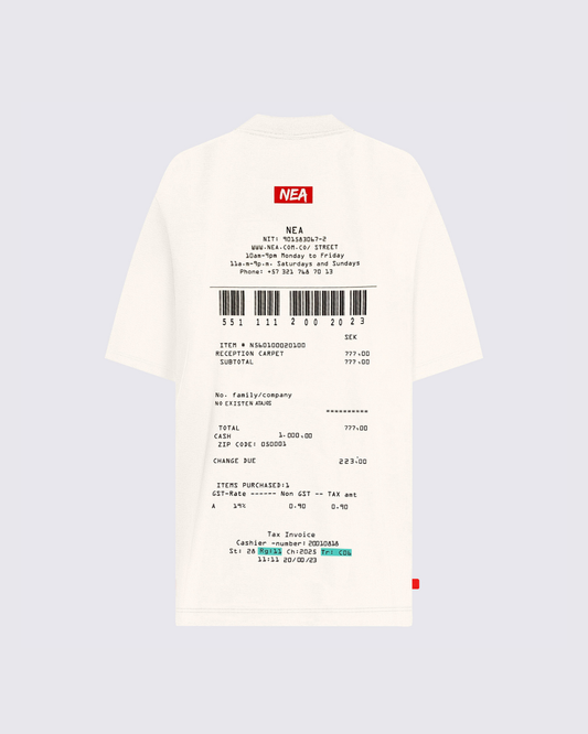 CAMISETA OVERSIZE HARI MARFIL NEA