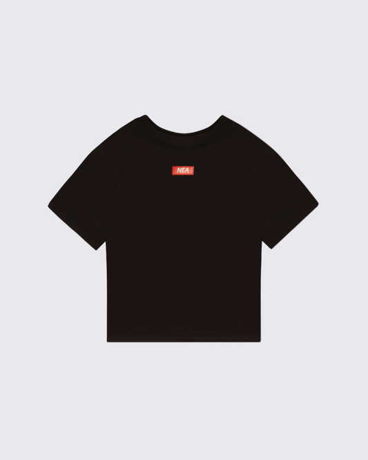 CROP TOP LUSH NEGRO NEA