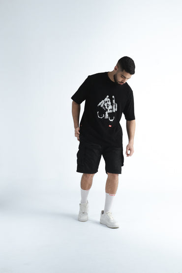 CAMISETA OVERSIZE THUG NEGRO