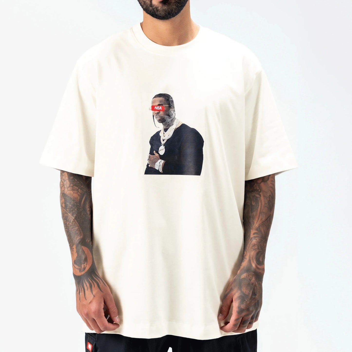 SMOKE CAMISETA OVERSIZE MARFIL NEA