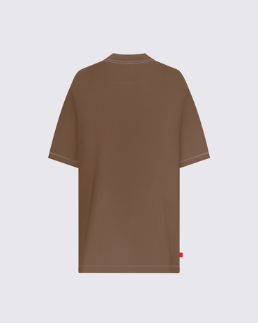 CAMISETA OVERSIZE UNFAKEABLE TAUPE NEA