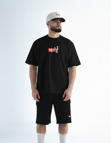 CAMISETA REGULAR HOMBRE HEAT NEGRO