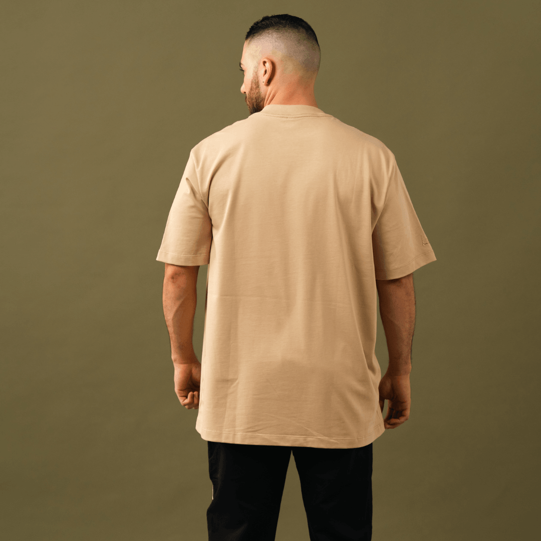 AGUA CAMISETA OVERSIZE CAMEL - NEA