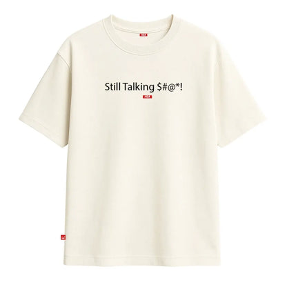 TALKING CAMISETA OVERSIZE MARFIL NEA