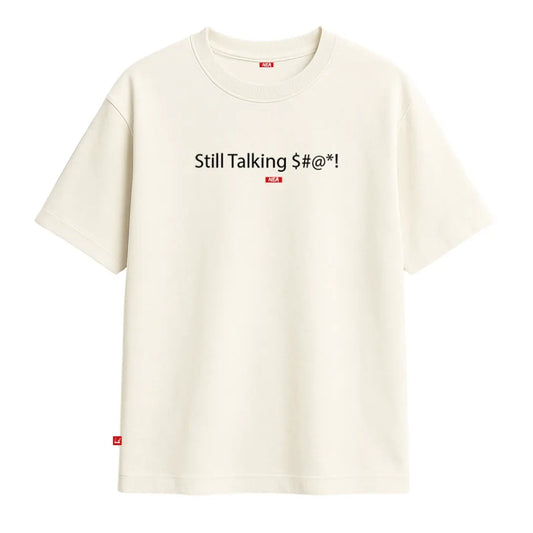 TALKING CAMISETA OVERSIZE MARFIL NEA