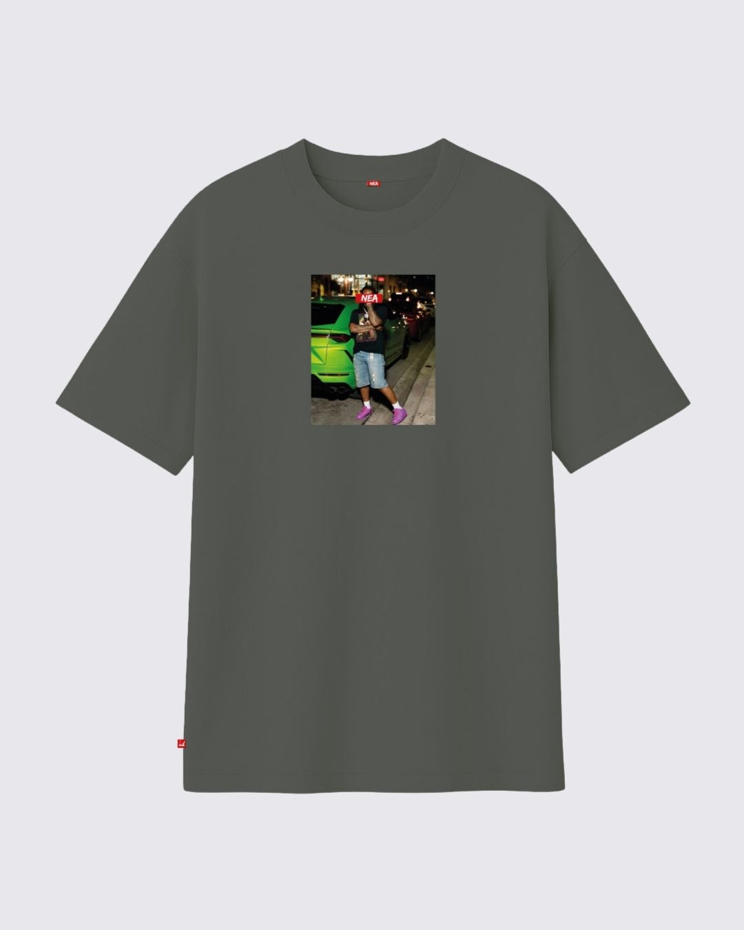 BEATS CAMISETA OVERSIZE GRIS NEA
