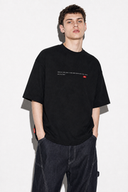 CAMISETA REGULAR BABYLON NEGRO NEA