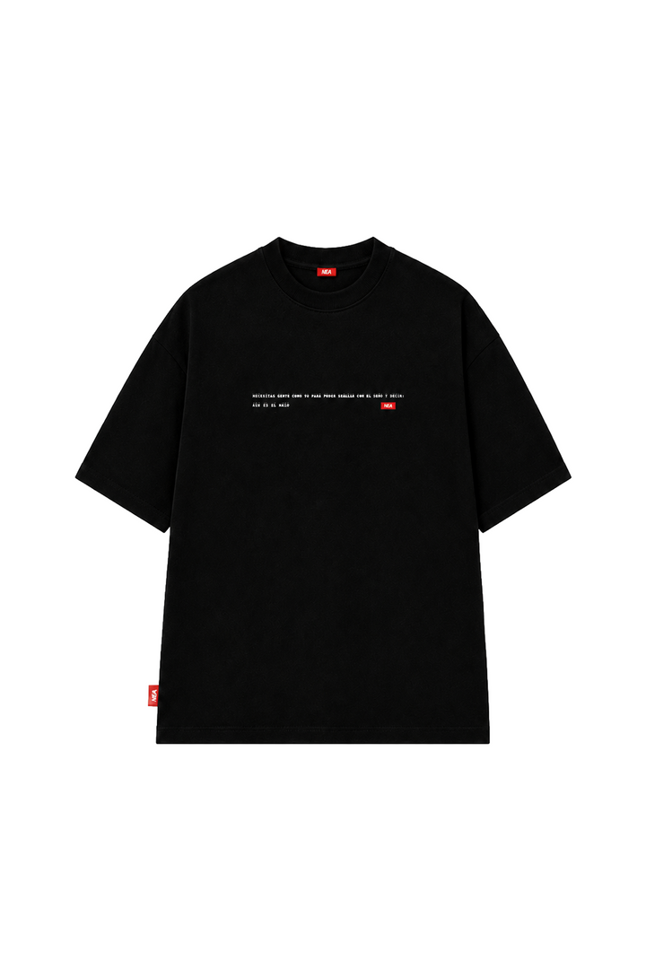 CAMISETA REGULAR BABYLON NEGRO NEA