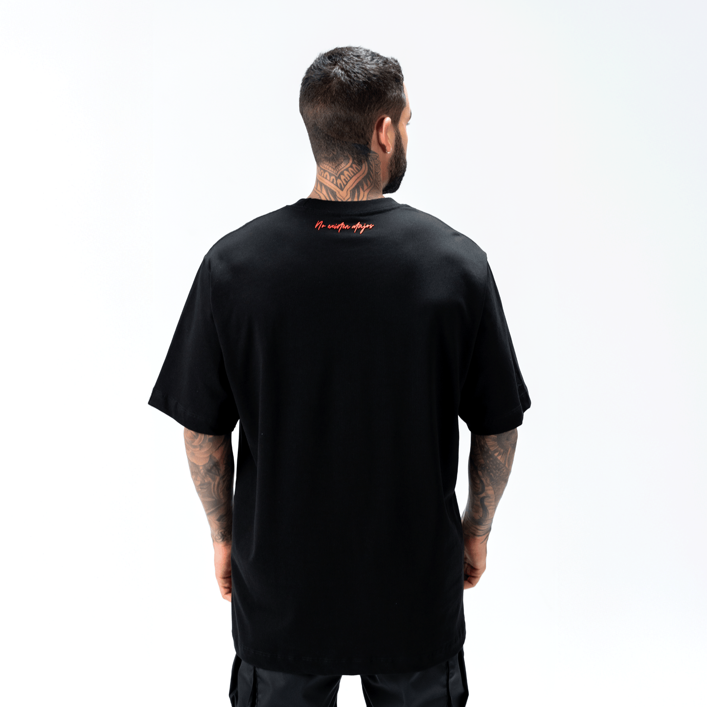 SMOKE CAMISETA OVERSIZE NEGRO