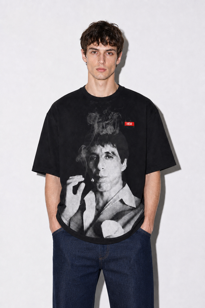 CAMISETA OVERSIZE MASCULINO PURO NEGRO