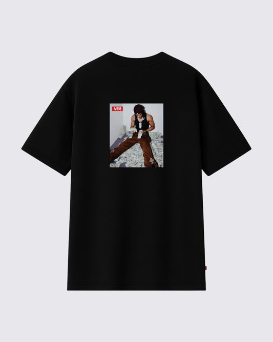 WAYNE CAMISETA OVERSIZE NEGRO NEA