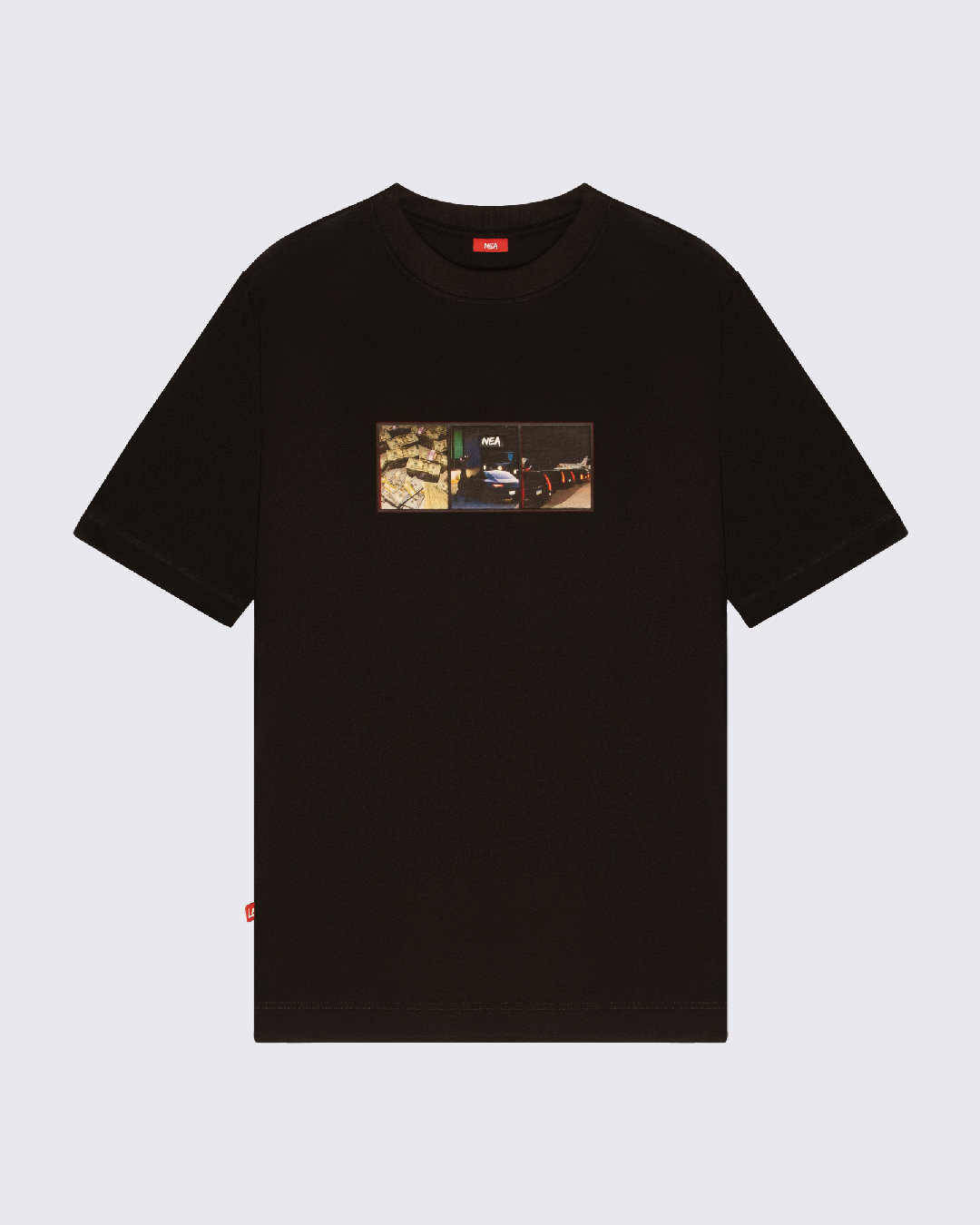 CAMISETA REGULAR HOMBRE CASH NEGRO NEA