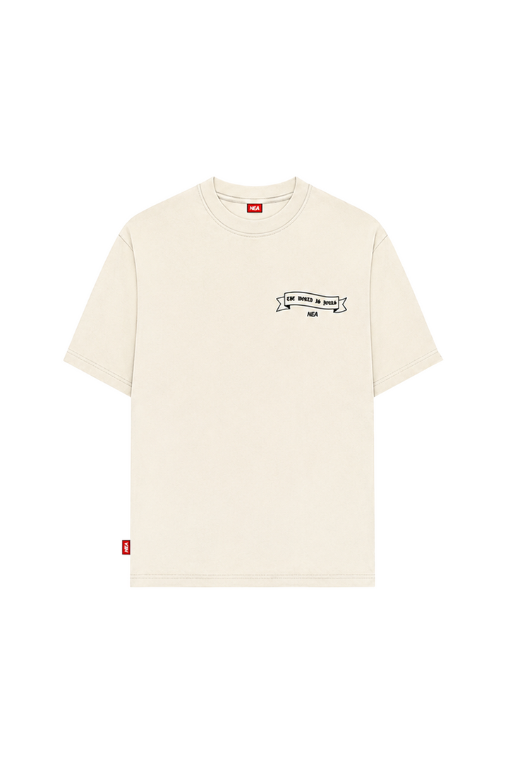 CAMISETA OVERSIZE UNTAMED MARFIL NEA