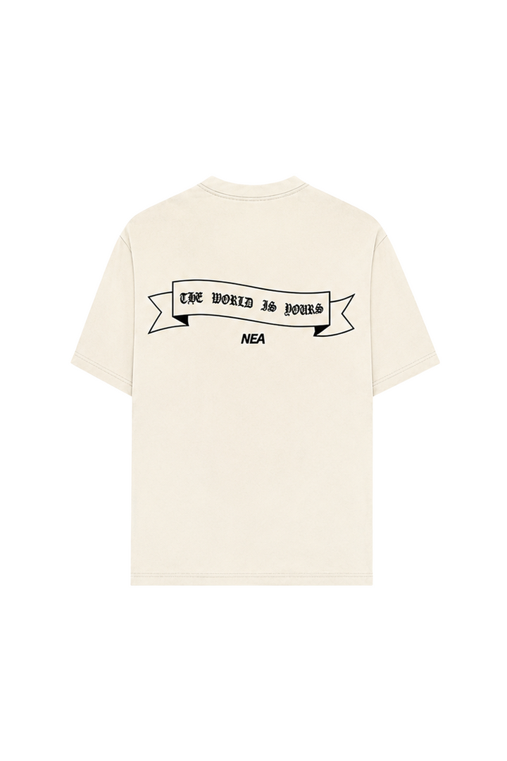 CAMISETA OVERSIZE UNTAMED MARFIL NEA