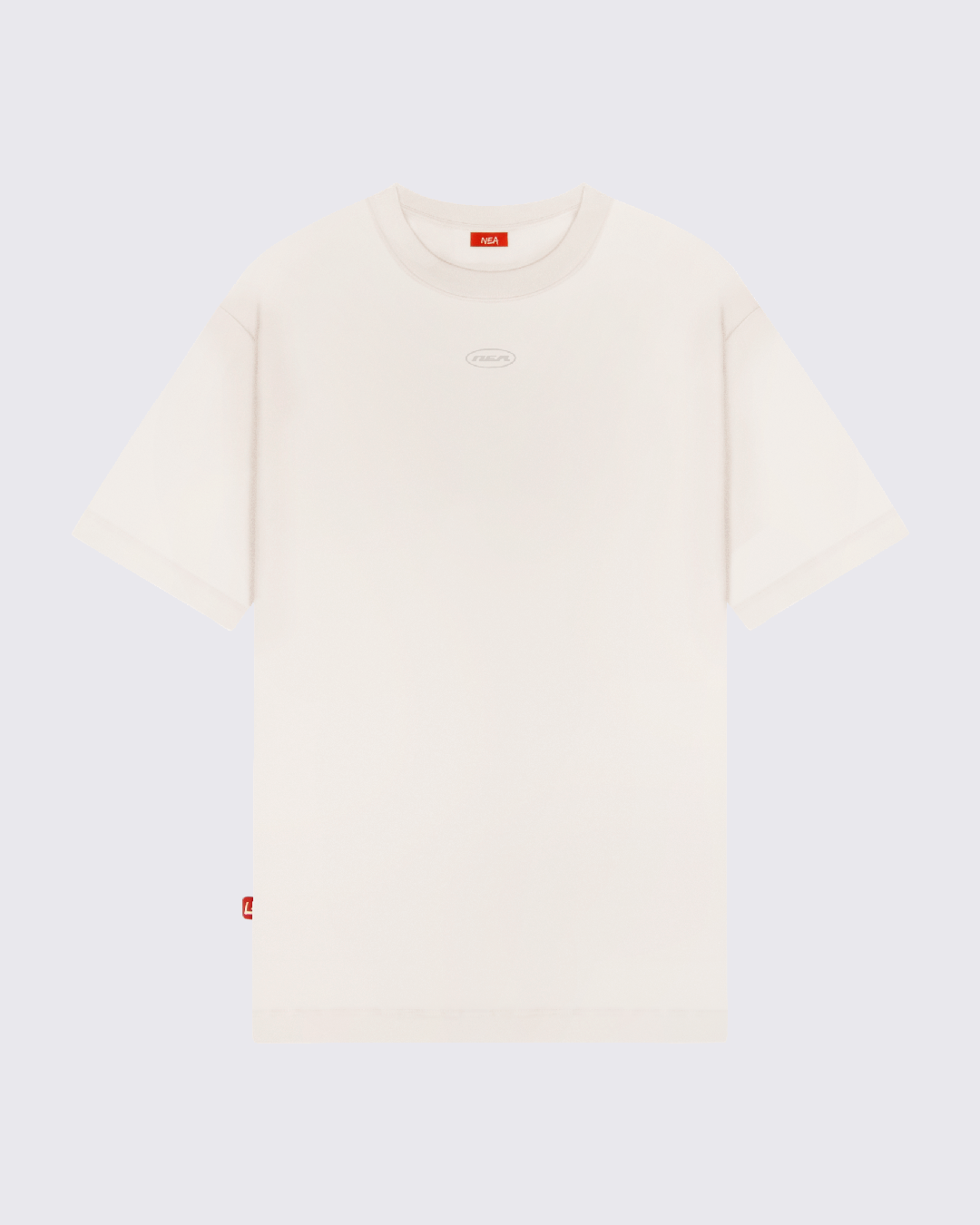 CAMISETA OVERSIZE CREW MARFIL