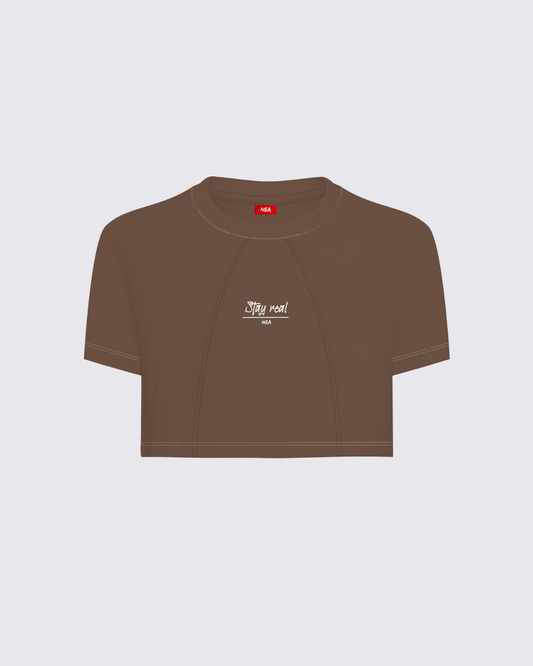 CROP TOP ETHOS TAUPE NEA