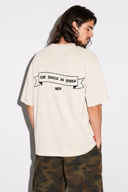 CAMISETA OVERSIZE UNTAMED MARFIL NEA