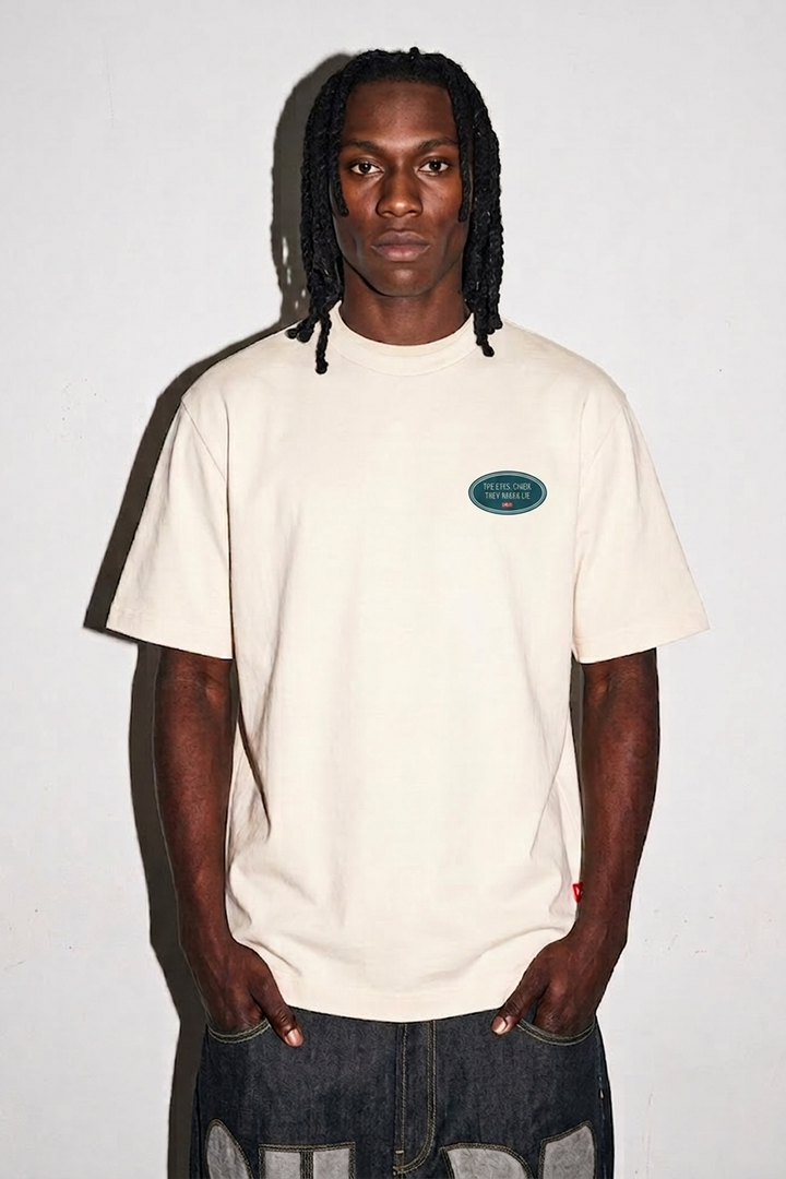 CAMISETA OVERSIZE MASCULINO TRUTH MARFIL