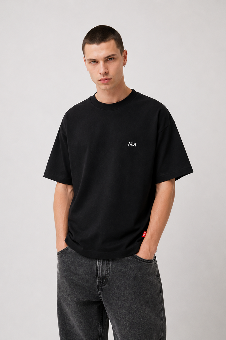 CAMISETA OVERSIZE CAPONE NEGRO NEA
