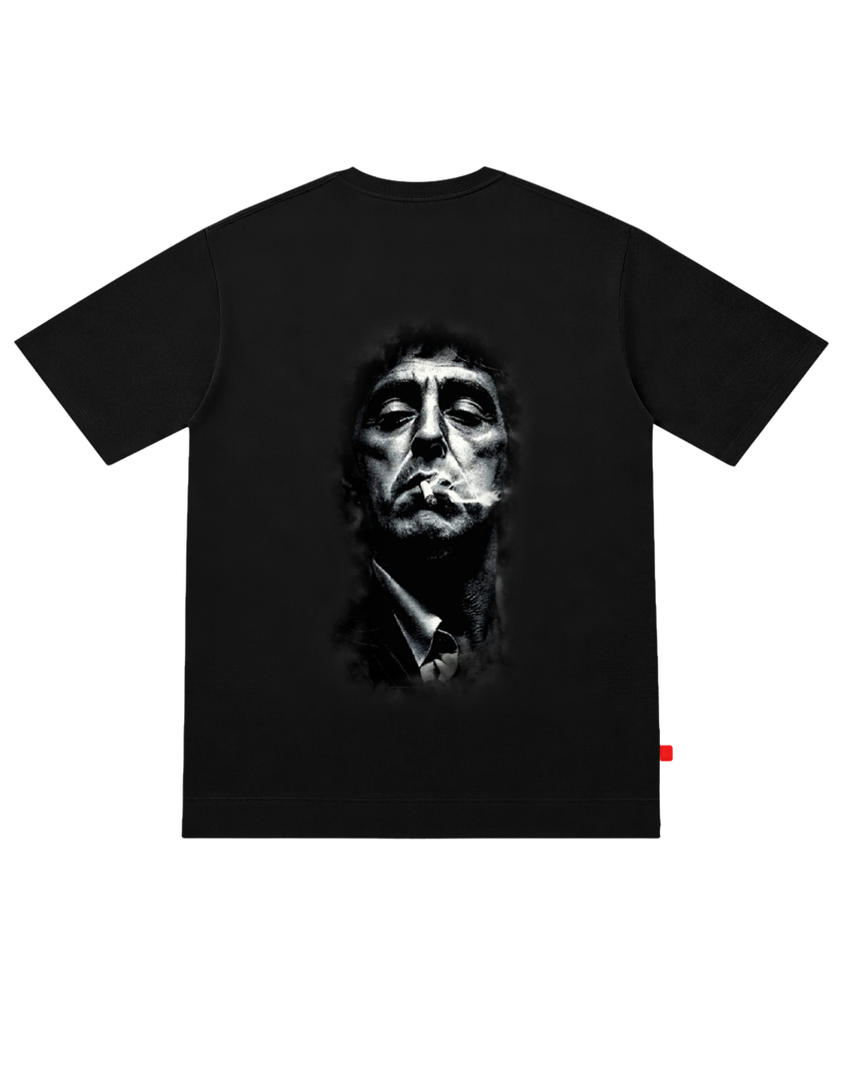 CAMISETA OVERSIZE MASCULINO SCAR NEGRO