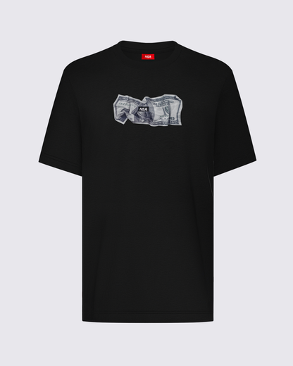 CAMISETA OVERSIZE HOMBRE BUCK NEGRO