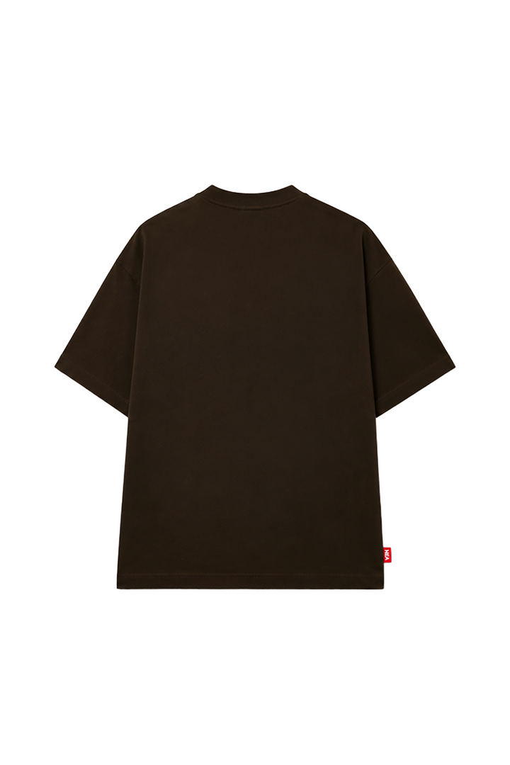 CAMISETA OVERSIZE CAPONE CAFÉ NEA