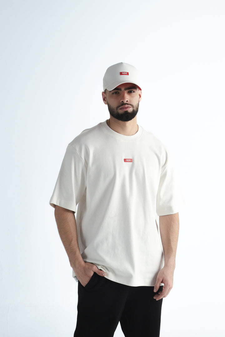 CAMISETA OVERSIZE DAILY  MARFIL