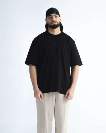 CAMISETA OVERSIZE REAL NEGRO NEA