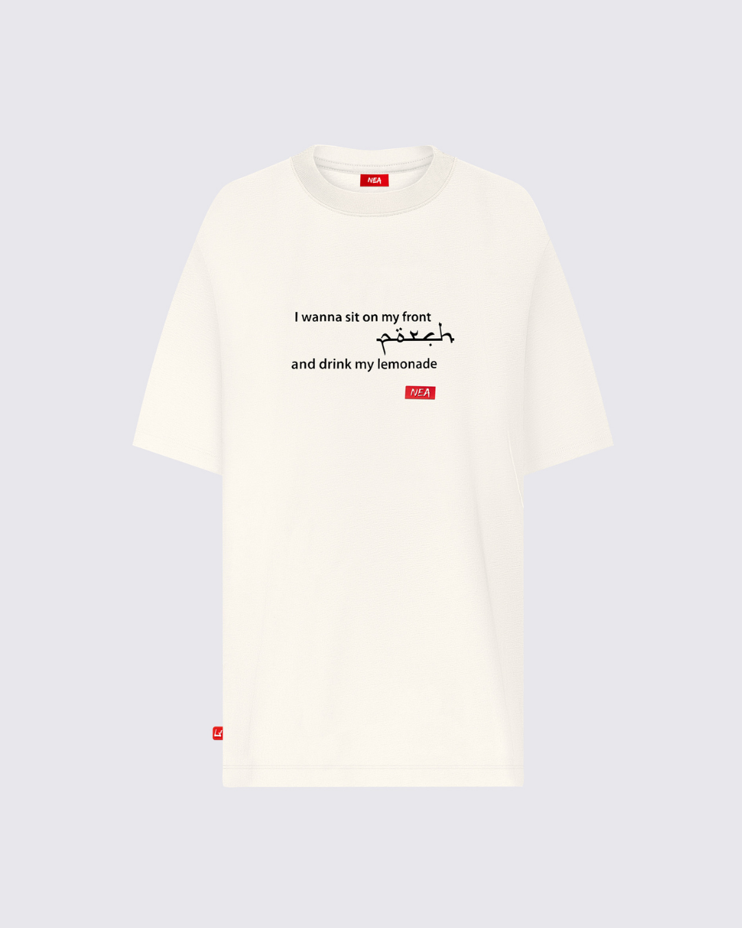 CAMISETA OVERSIZE LIFESTYLE MARFIL NEA