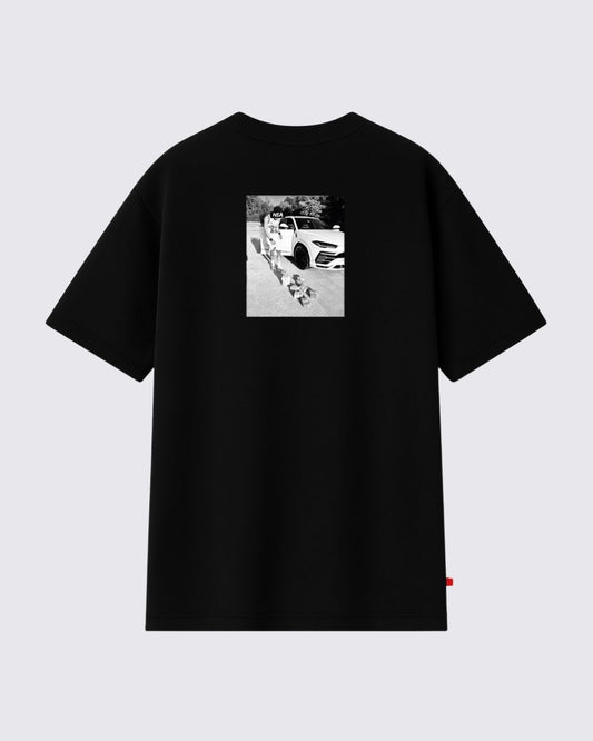 LUXURY CAMISETA REGULAR NEGRA NEA
