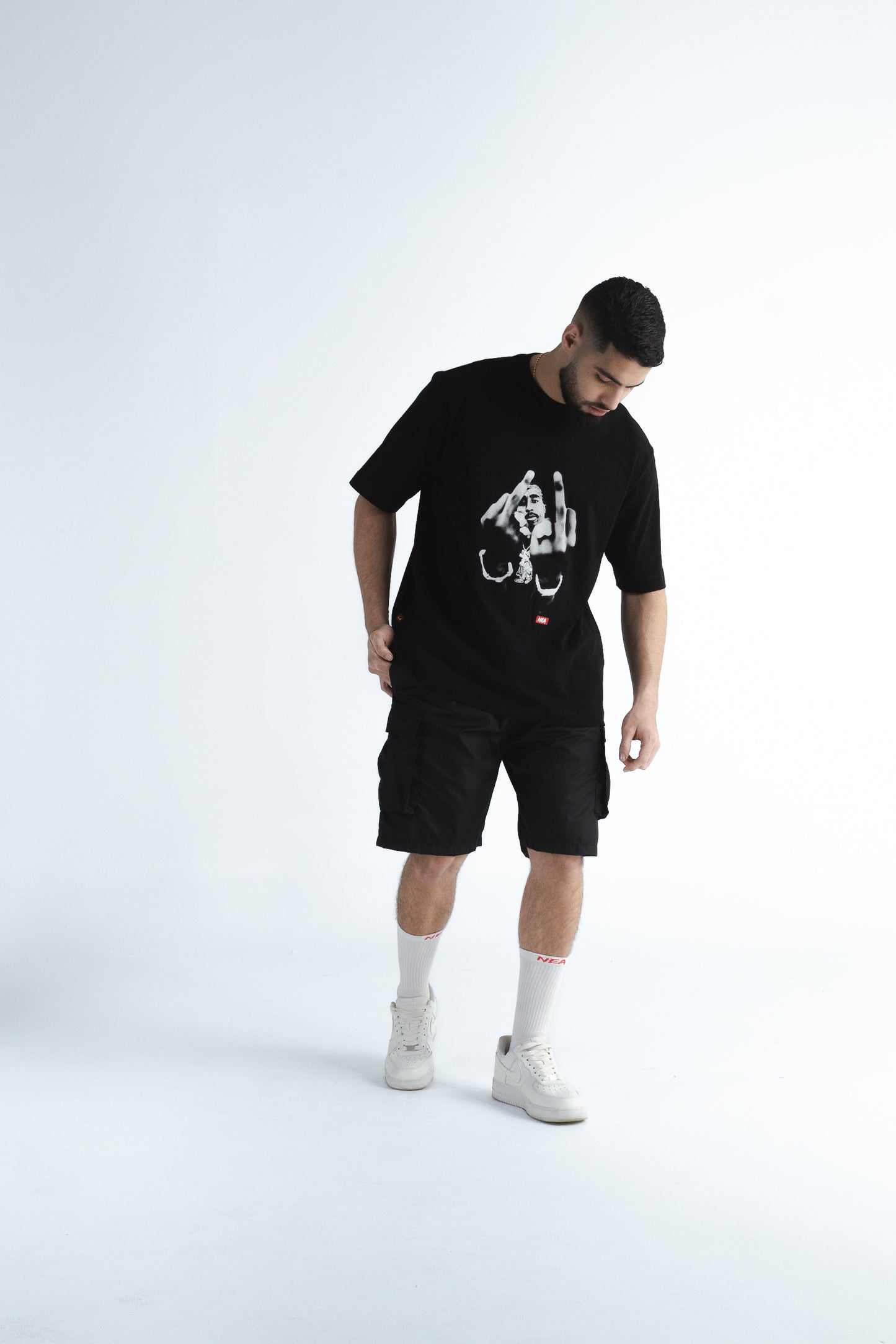 CAMISETA OVERSIZE THUG NEGRO