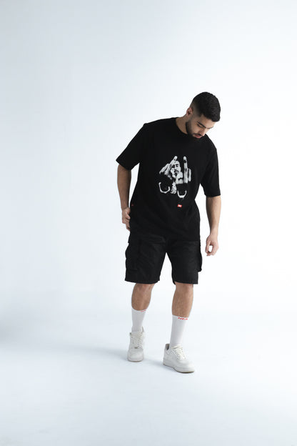 CAMISETA OVERSIZE THUG NEGRO