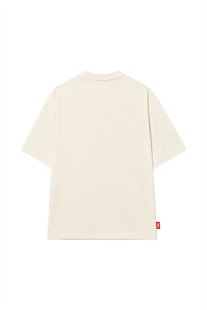 CAMISETA OVERSIZE CAPONE MARFIL NEA