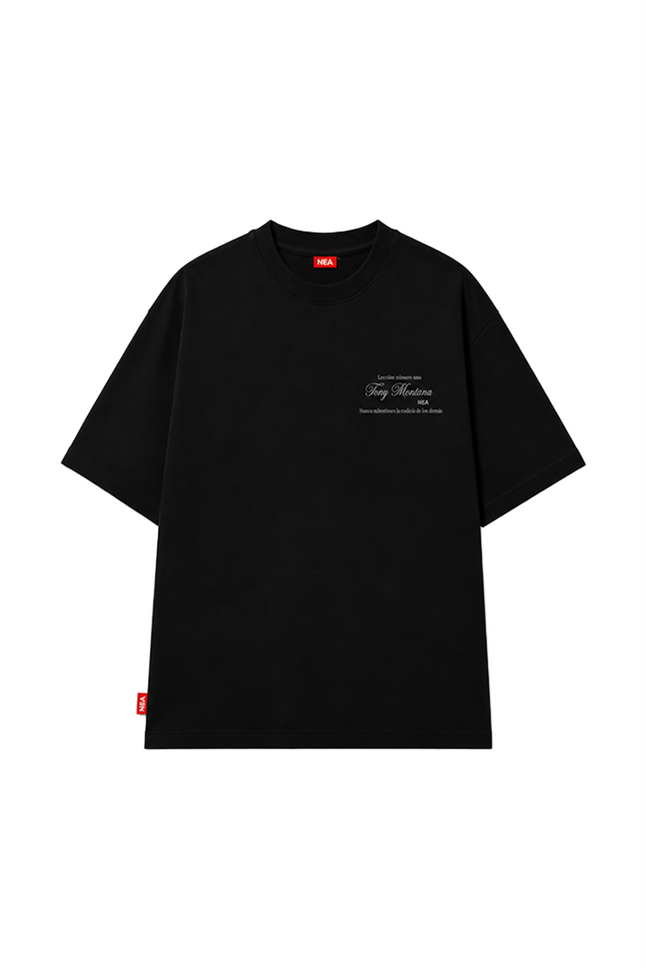 CAMISETA OVERSIZE GREED NEGRO NEA