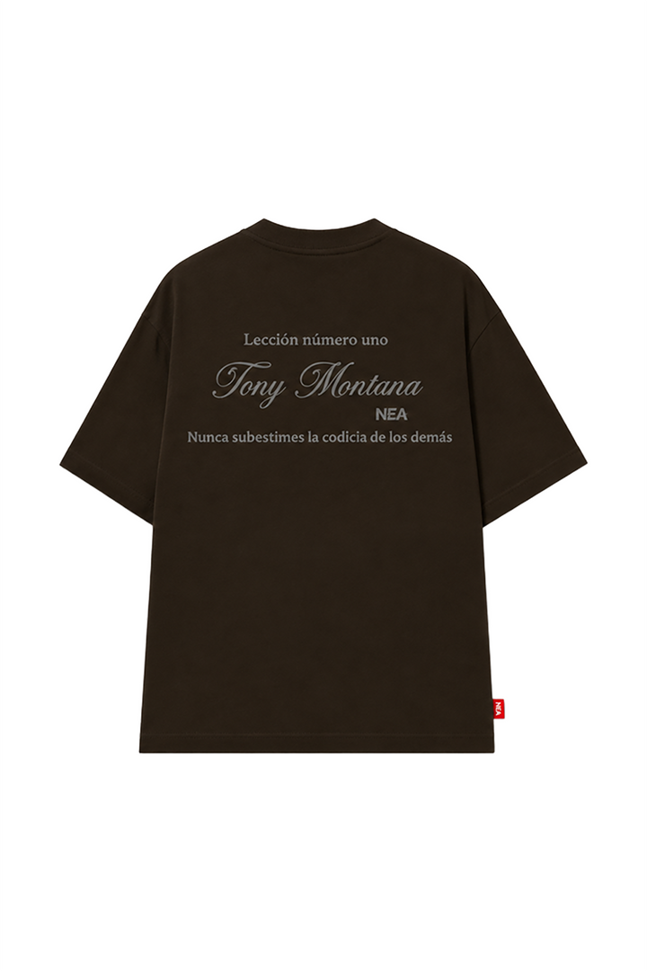 CAMISETA OVERSIZE GREED CAFÉ NEA