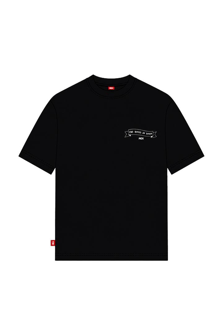 CAMISETA OVERSIZE UNTAMED NEGRO NEA