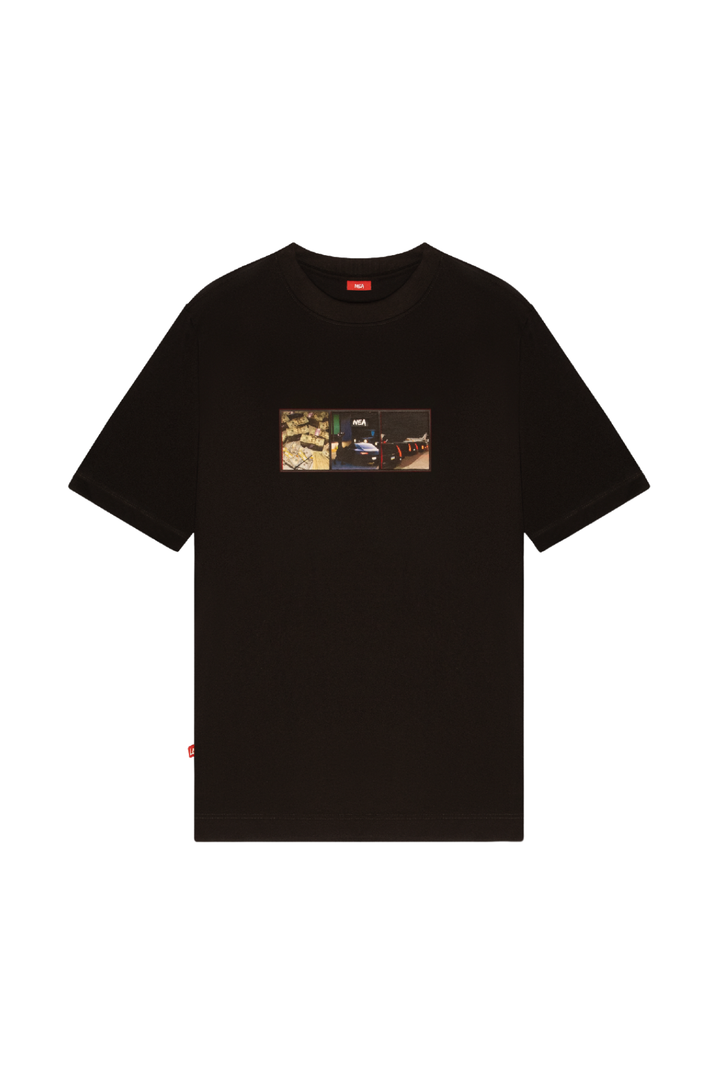 CAMISETA REGULAR HOMBRE CASH NEGRO