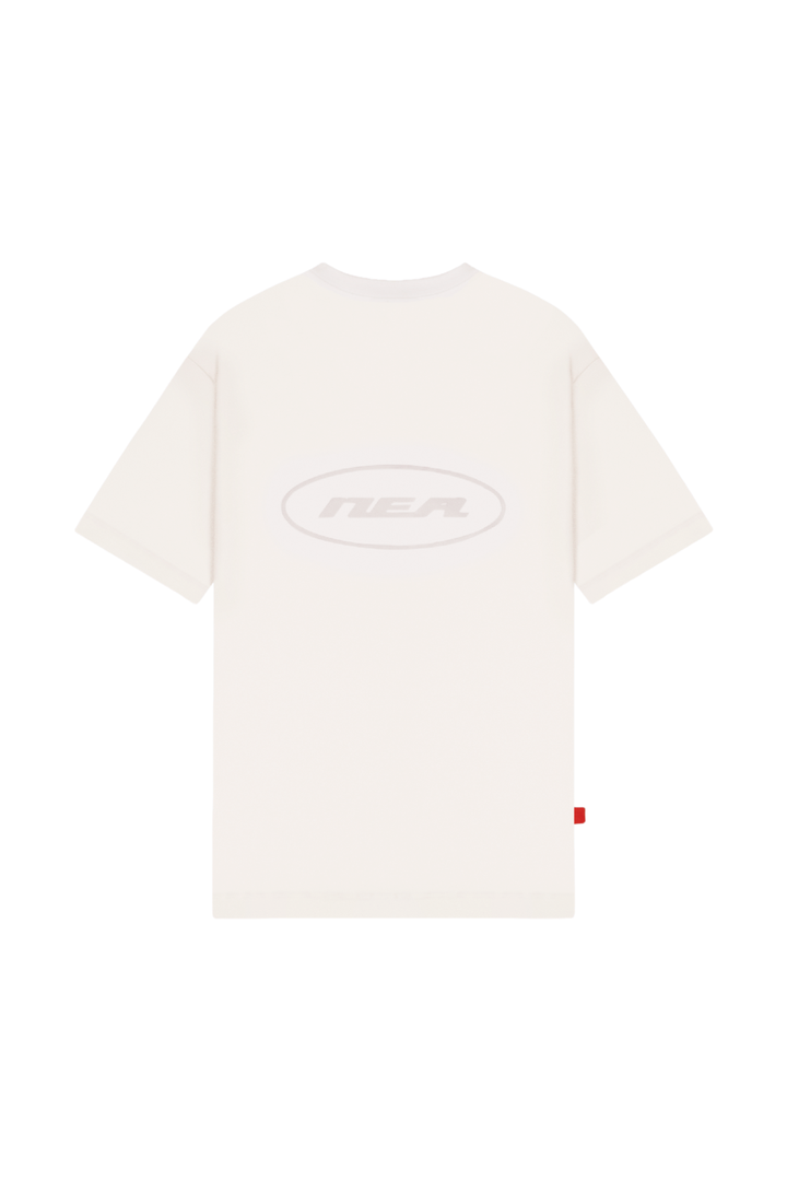CAMISETA OVERSIZE CREW MARFIL