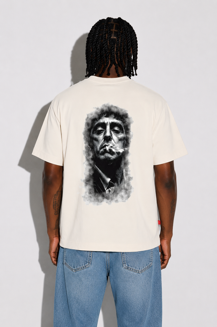CAMISETA OVERSIZE MASCULINO SCAR MARFIL