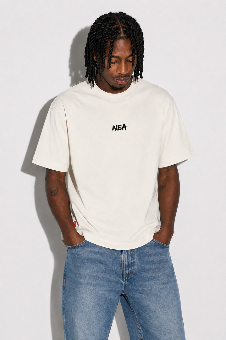 CAMISETA OVERSIZE MASCULINO SCAR MARFIL