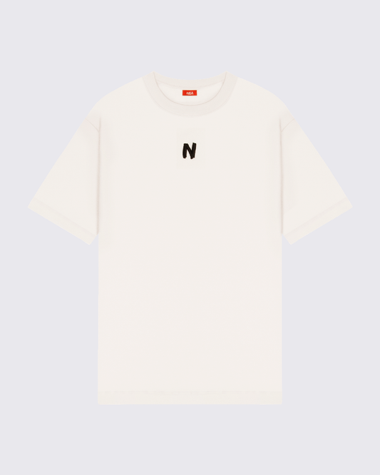 CAMISETA OVERSIZE REAL MARFIL NEA