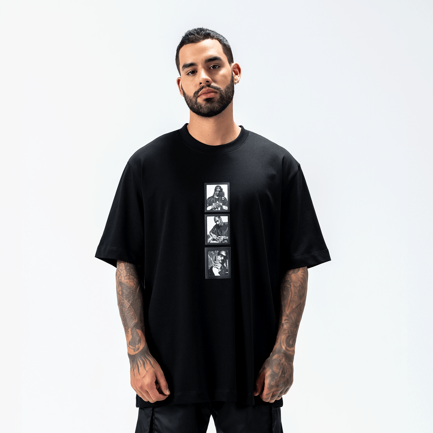 SNOPP CAMISETA OVERSIZE NEGRO