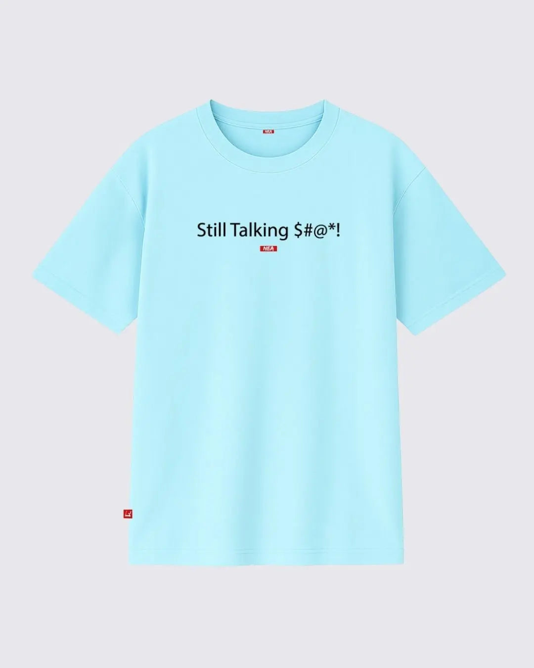 TALKING CAMISETA OVERSIZE AZUL NEA