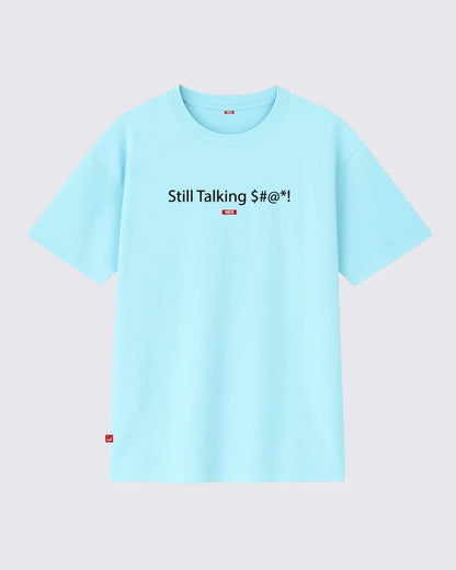TALKING CAMISETA OVERSIZE AZUL NEA